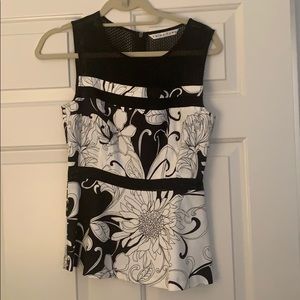 Trina Turk Black and White Blouse